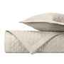 SQUARE Quilted Coverlet in Khaki by Home Treasures at Fig Linens and Home