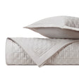 SQUARE Quilted Coverlet in Oyster by Home Treasures at Fig Linens and Home