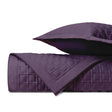 SQUARE Quilted Coverlet in Purple by Home Treasures at Fig Linens and Home