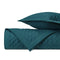 SQUARE Quilted Coverlet in Teal by Home Treasures at Fig Linens and Home