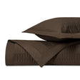 SYDNEY Quilted Coverlet in Chocolate by Home Treasures at Fig Linens and Home