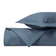 SYDNEY Quilted Coverlet in Slate Blue by Home Treasures at Fig Linens and Home