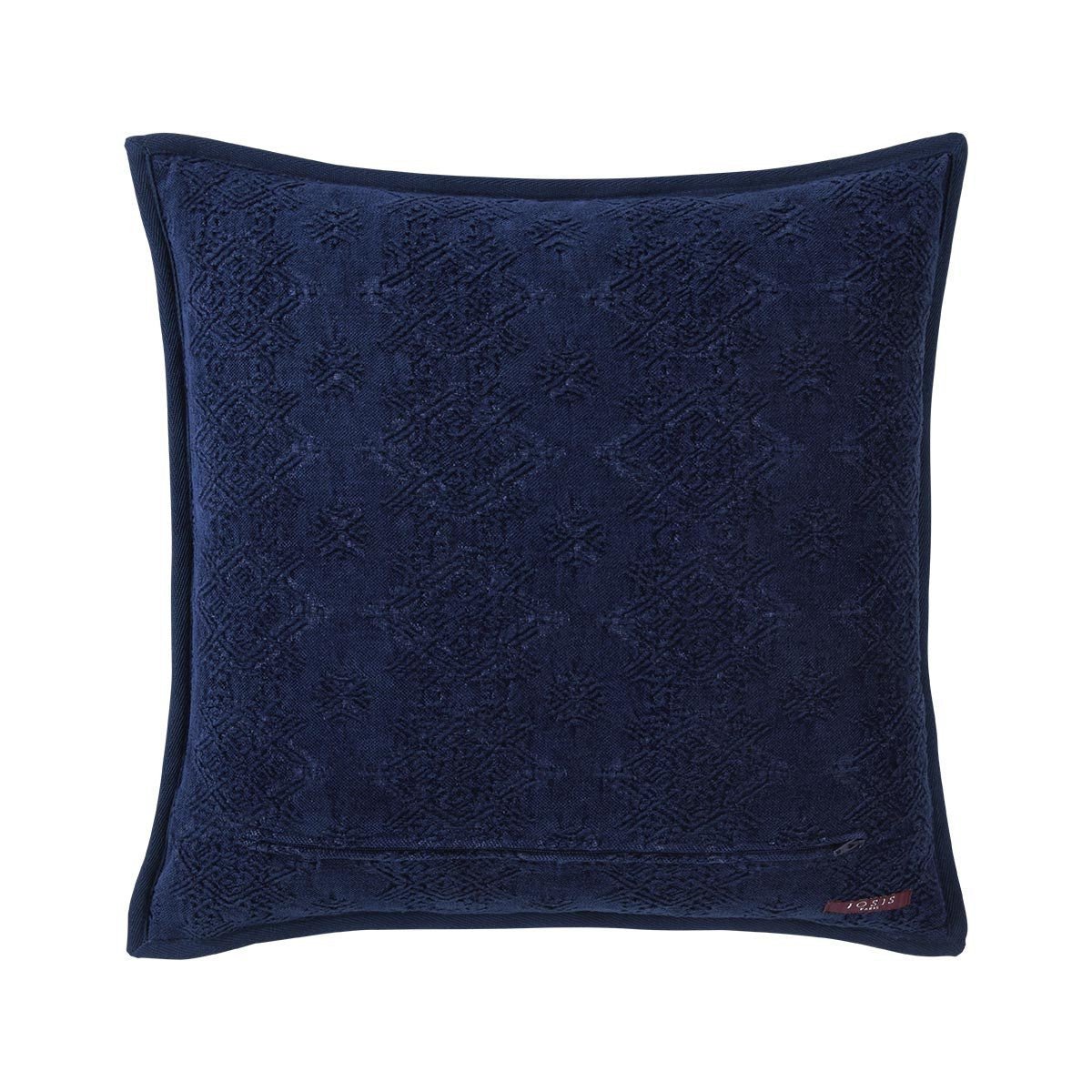 Fig Linens - Syracuse Indigo Decorative Pillow by Iosis - Back