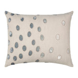 Fig Linens - Seaglass Ovals Velvet Appliqué Throw Pillows by Kevin O'Brien Studio