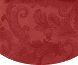 Red Round Tablecloth - Acanthus Table Linen by Sferra at Fig Linens and Home