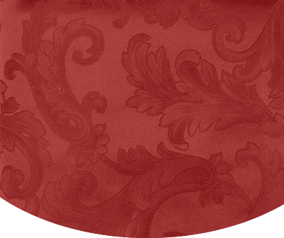 Red Round Tablecloth - Acanthus Table Linen by Sferra at Fig Linens and Home