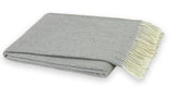 Italian Herringbone Light Grey Throw by Lands Downunder