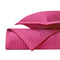 TIME SQUARE Quilted Coverlet in Bright Pink by Home Treasures at Fig Linens and Home