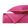 TIME SQUARE Quilted Coverlet in Bright Pink by Home Treasures at Fig Linens and Home