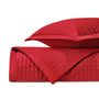 TIME SQUARE Quilted Coverlet in Bright Red by Home Treasures at Fig Linens and Home