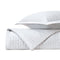 TIME SQUARE Quilted Coverlet in White by Home Treasures at Fig Linens and Home