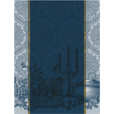 Festin Blue 24" x 31" Tea Towel by Le Jacquard Français