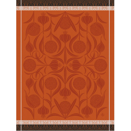 L'ail Orange Tea Towel by Le Jacquard Français