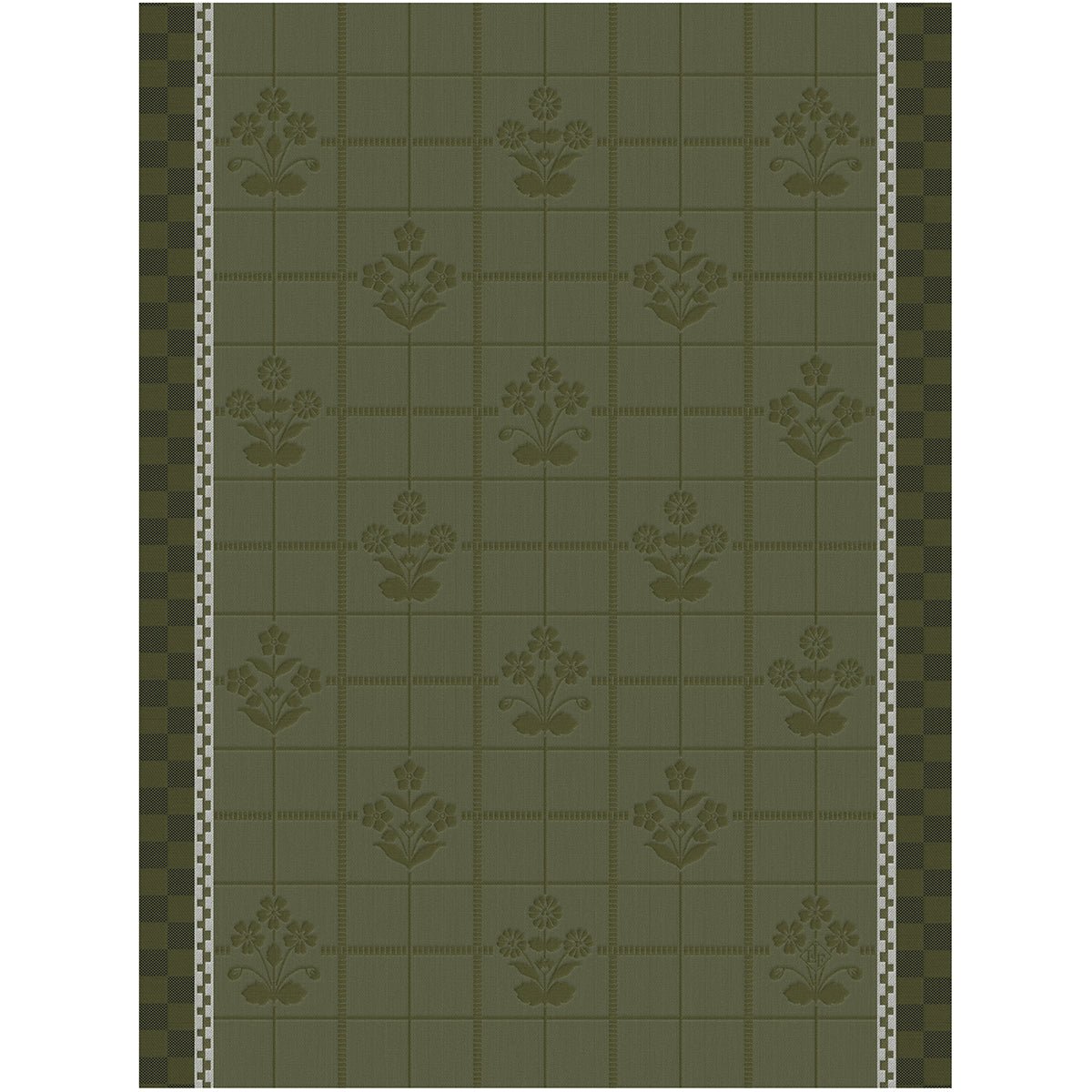 Lulu Luce Green 24" x 31" Tea Towel by Le Jacquard Français