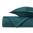 TRINITY Quilted Coverlet in Teal by Home Treasures at Fig Linens and Home