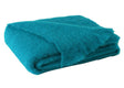 Brushed Mohair Throw Turquoise by Lands Downunder