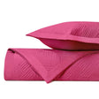 TWILIGHT Quilted Coverlet in Bright Pink by Home Treasures at Fig Linens and Home