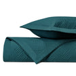 TWILIGHT Quilted Coverlet in Teal by Home Treasures at Fig Linens and Home