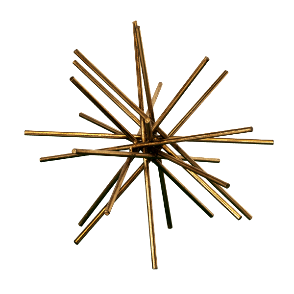 Gold Urchin in Medium | Shop Home Decor at Fig Linens and Home