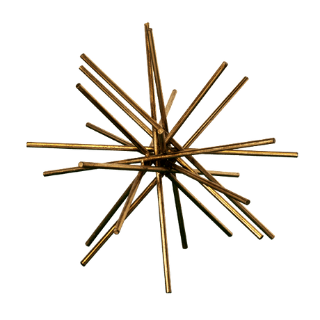 Gold Urchin in Medium | Shop Home Decor at Fig Linens and Home