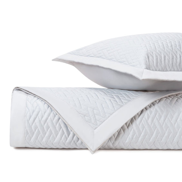 VISCAYA Quilted Coverlet in White by Home Treasures at Fig Linens and Home