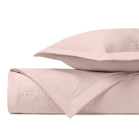 WAVE Quilted Coverlet in Light Pink by Home Treasures at Fig Linens and Home