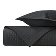 WICKER Quilted Coverlet in Black by Home Treasures at Fig Linens and Home