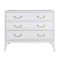 Worlds Away Dresser - Avis White Wash Chest of Drawers at Fig Linens and Home