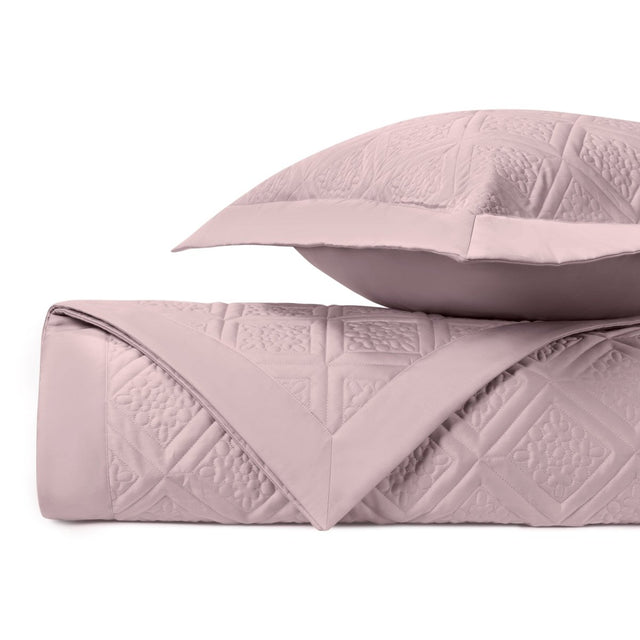 ZIBA Quilted Coverlet in Incenso Lavender by Home Treasures at Fig Linens and Home