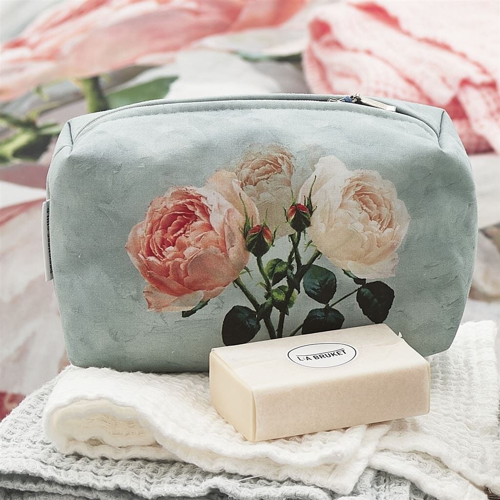 Designers Guild Peonia Grande Zinc Small Toiletry Bag