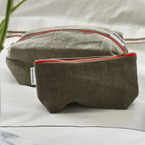 Designers Guild Brera Lino Walnut Small Toiletry Bag