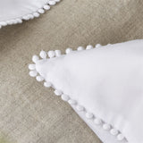 Designers Guild Ludlow Bianco White Bedding Sheet Set | Fig Linens