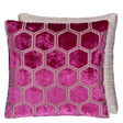 designers guild throw pillow - manipur fuchsia velvet - Fig Linens and Home -157