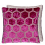 designers guild throw pillow - manipur fuchsia velvet - Fig Linens and Home -157