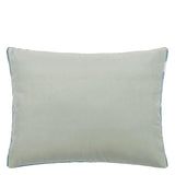 designers guild throw pillow - cassia denim zinc velvet - Fig Linens and Home -61