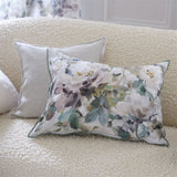 designers guild throw pillow - thelmas garden celadon cotton - Fig Linens and Home -219