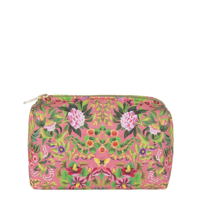 Ikebana Damask Peony Small Makeup Bag