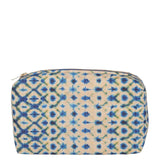 Shibori Blue Medium Makeup Bag