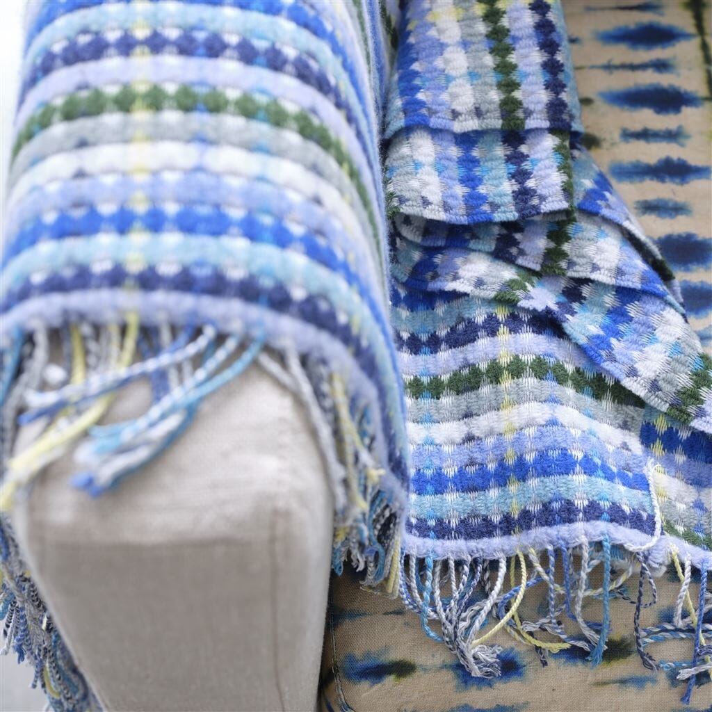 Marano Cobalt Throw by Designers Guild - 5