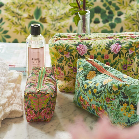 Designers Guild Ikebana Damask Peony Small Toiletry Bag