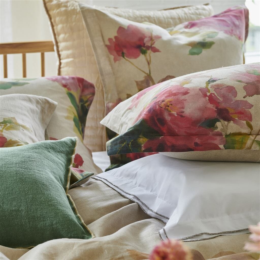 Carolina Floral Patchwork Reversible Cotton Quilt & Sham