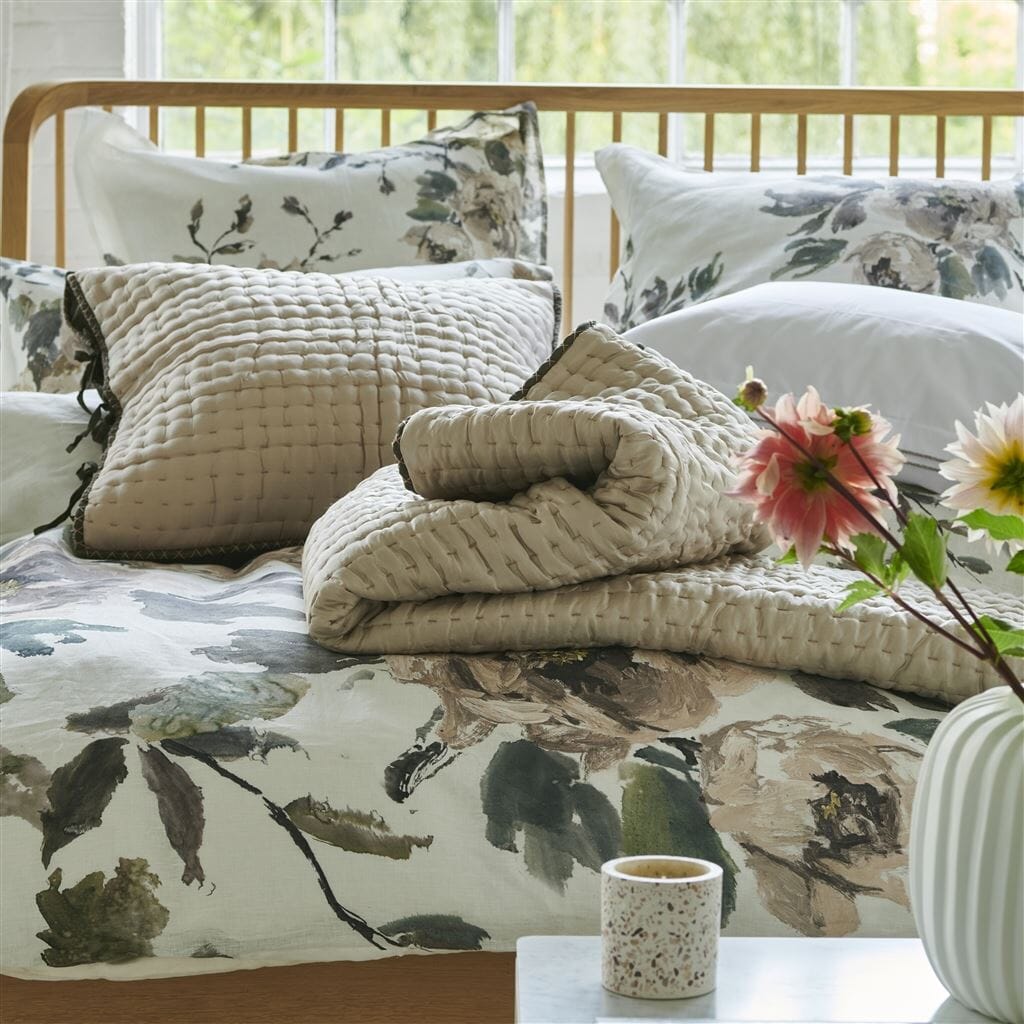 Shanghai Garden Ecru Bedding | Designers Guild Duvet Covers & Shams at Fig Linens and Home 5