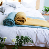 Throw Blanket - Alba Porcelain Throw - Designers Guild at Fig Linens and Home 14