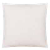 Brera Lino - Alabaster with White overlocked edge - Cushion - 17" x 17"