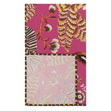 Throw Blanket - Rose de Damas Cerise Throw - Designers Guild at Fig Linens and Home 11