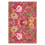 Throw Blanket - Rose de Damas Cerise Throw - Designers Guild at Fig Linens and Home 12