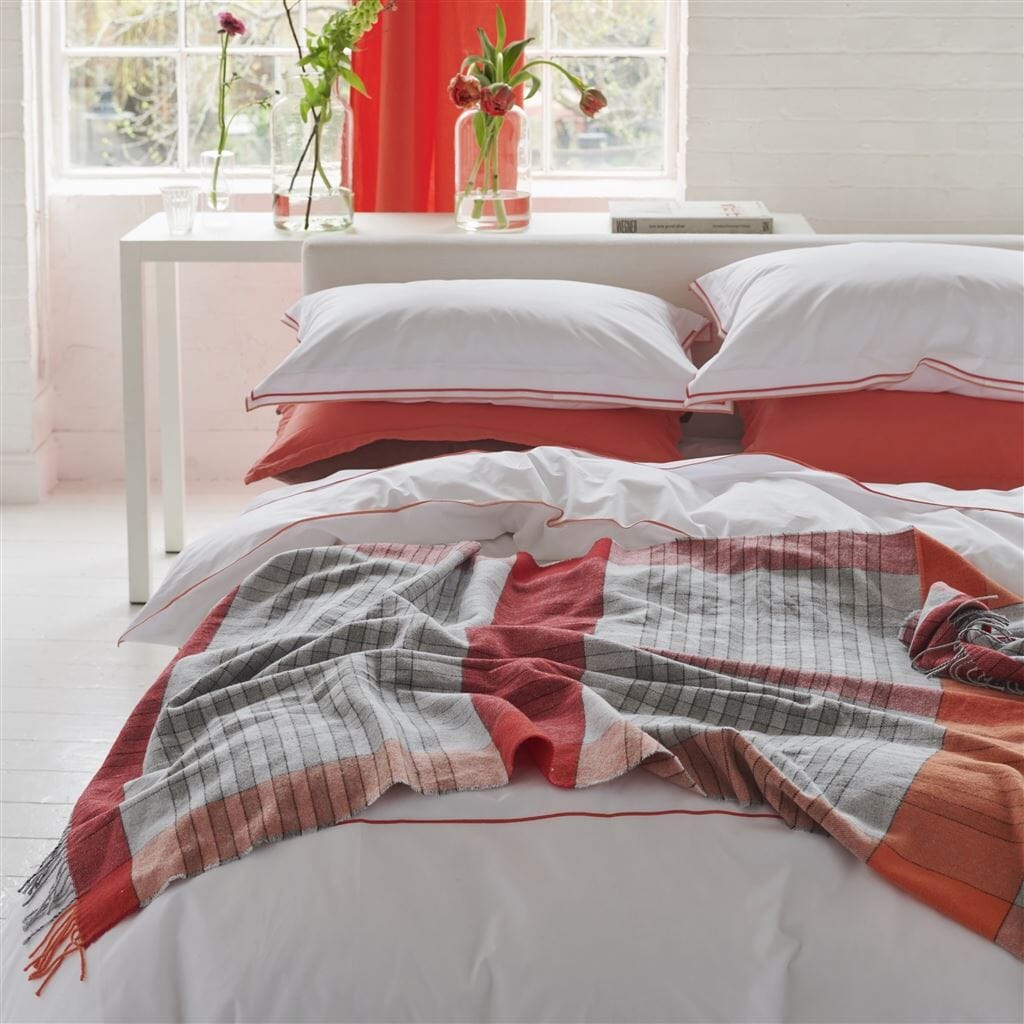 Throw Blanket - Bankura Pimento Throw - Designers Guild at Fig Linens and Home 13