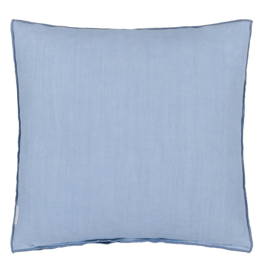 Brera Lino - Cornflower & Lapis - Cushion - 17" x 17"