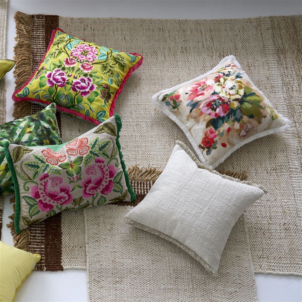 Eleonora Embroidered - Alchemilla - Cushion - 22" X 22"