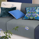 Eleonora Embroidered - Cobalt - Cushion - 22" X 22"